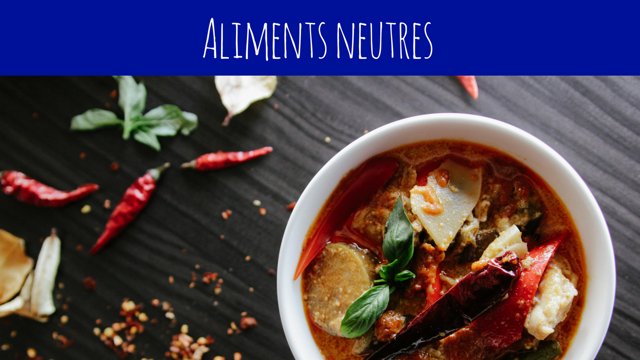 aliments neutres vibratoirement